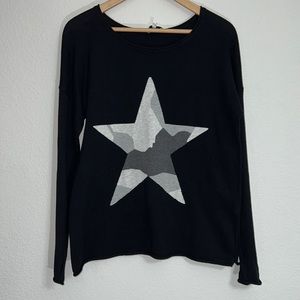 J. Society Camouflage Star Sweater
